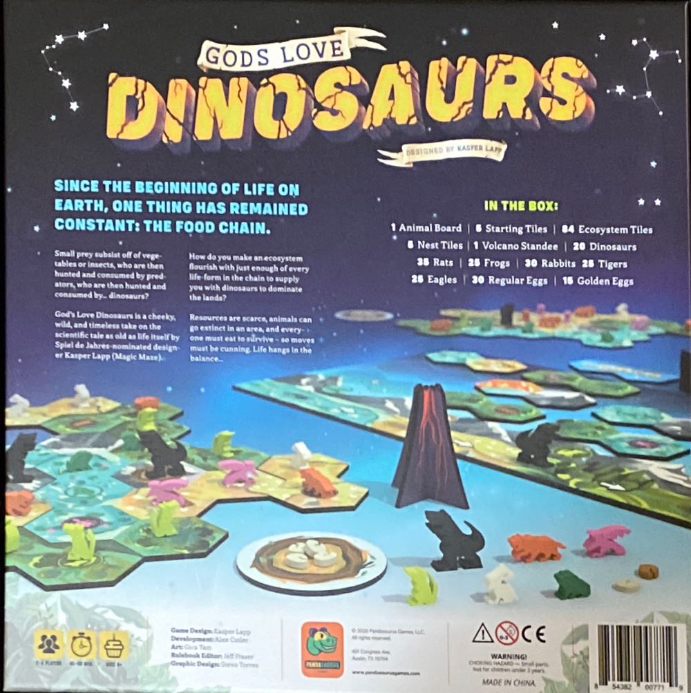 Gods Love Dinosaurs  (2-5) board game collectible [Barcode 854382007719] - Main Image 2