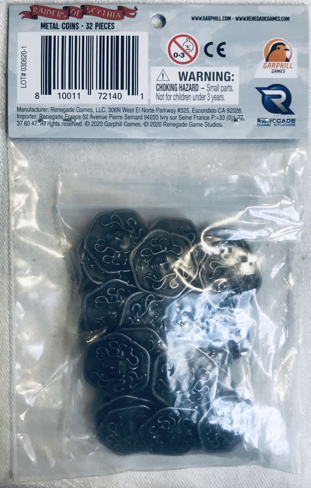 Raiders of Scythia: Metal Coins  (1-4) board game collectible [Barcode 810011721401] - Main Image 3
