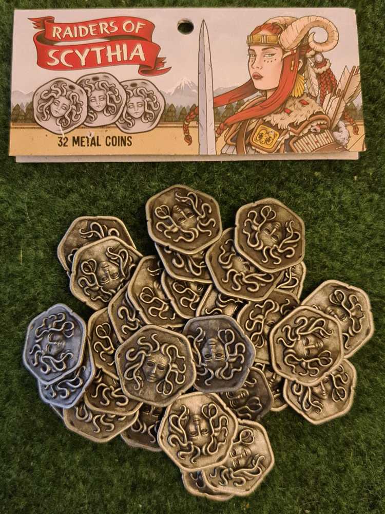 Raiders of Scythia: Metal Coins  (1-4) board game collectible [Barcode 810011721401] - Main Image 4