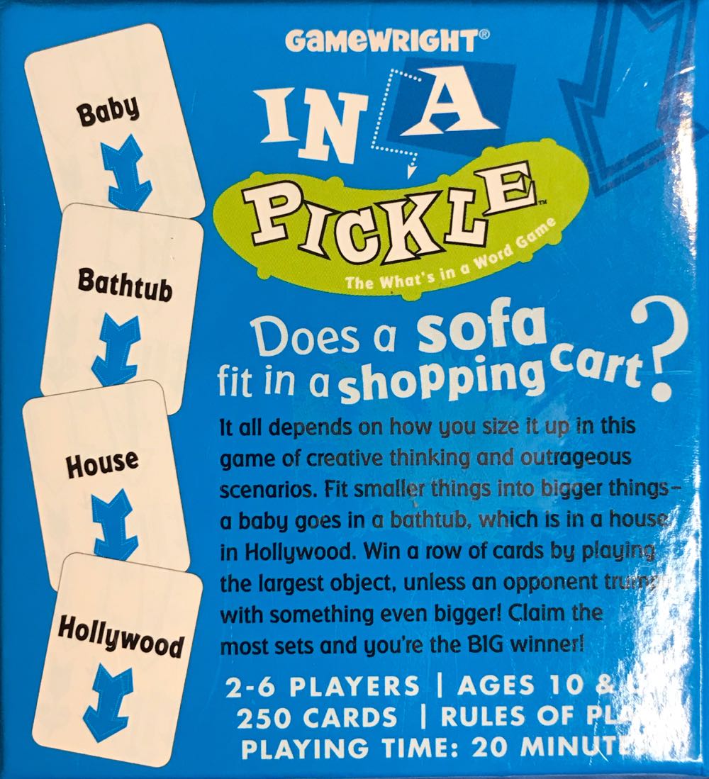 In A Pickle: Mini Edition  (2-6) board game collectible [Barcode 759751011062] - Main Image 3