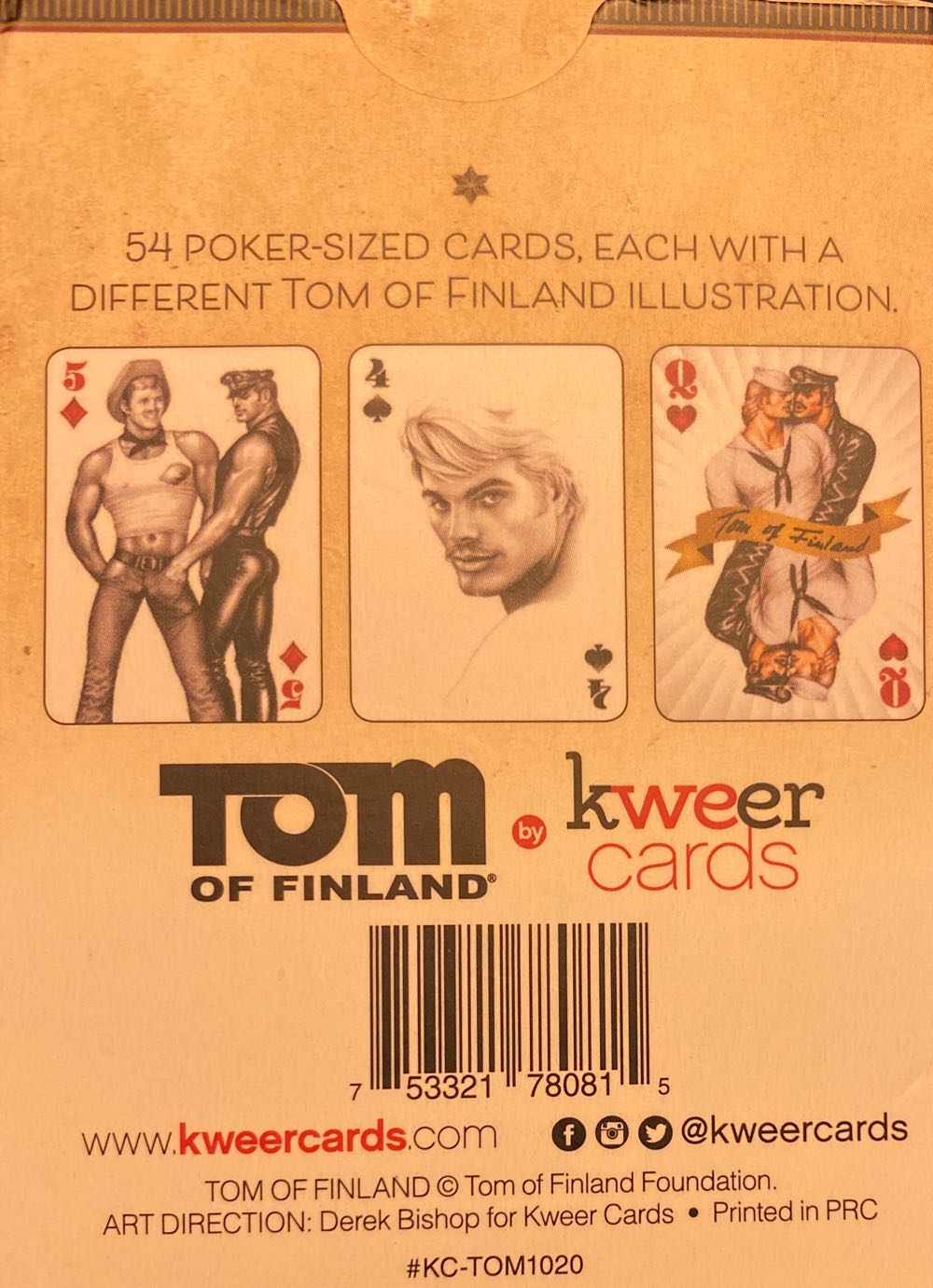 Tom Of Finland Playing Cards Thomas Andy  (8) board game collectible [Barcode 753321780815] - Main Image 2