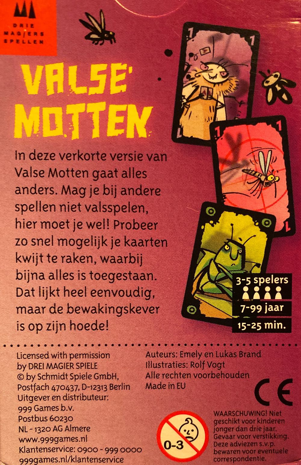 Valse Motten Promospel  (3-5) board game collectible [Barcode 8719214423575] - Main Image 2