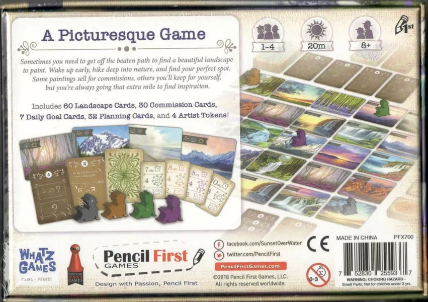 Sunset Over Water  (1-4) board game collectible [Barcode 752830255937] - Main Image 2