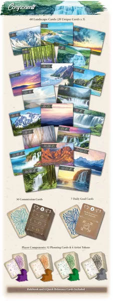 Sunset Over Water  (1-4) board game collectible [Barcode 752830255937] - Main Image 3