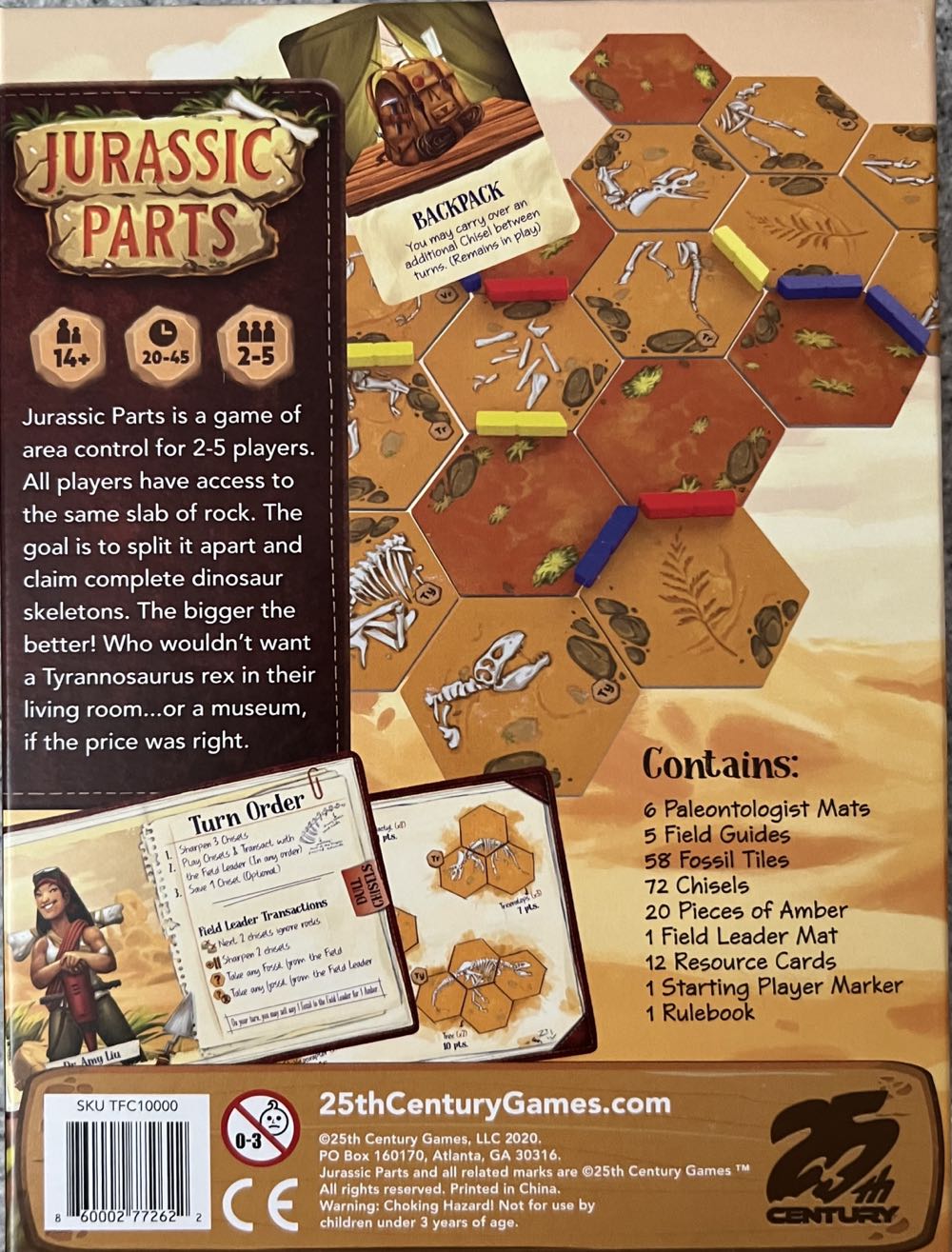 Jurassic Parts  (2-5) board game collectible [Barcode 860002772622] - Main Image 2