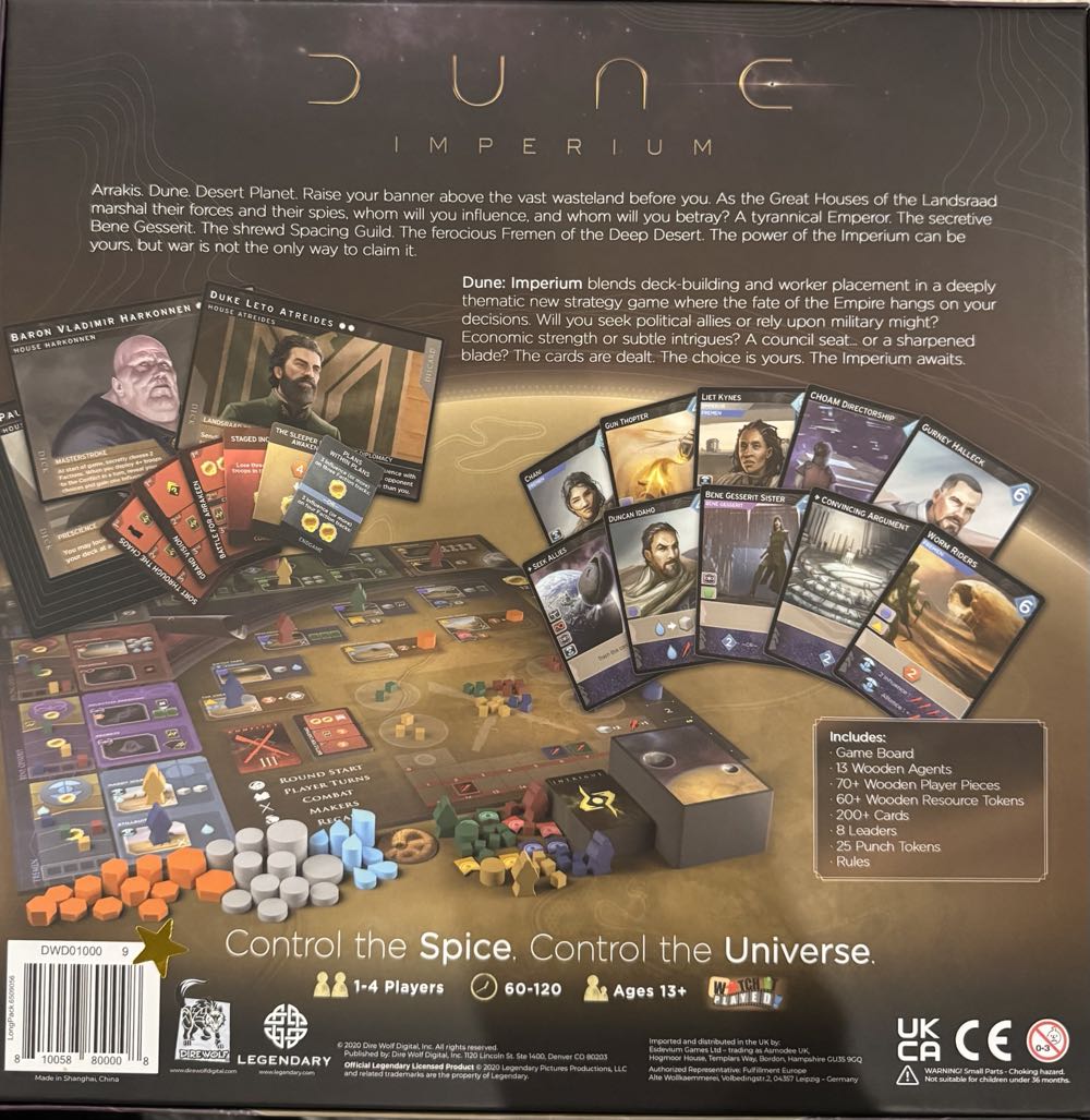 Dune: Imperium  (1-4) board game collectible [Barcode 810058800008] - Main Image 3