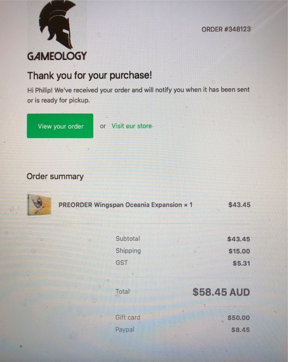 Wingspan: Oceania  (1 - 5) board game collectible [Barcode 644216628322] - Main Image 4