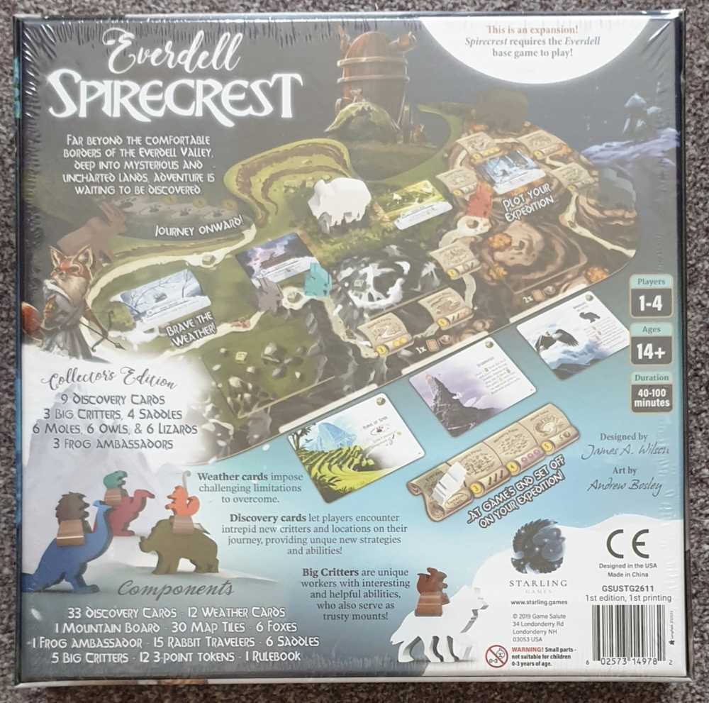 Everdell: (02) Spirecrest  (1-4 (5-6)) board game collectible [Barcode 602573149799] - Main Image 2