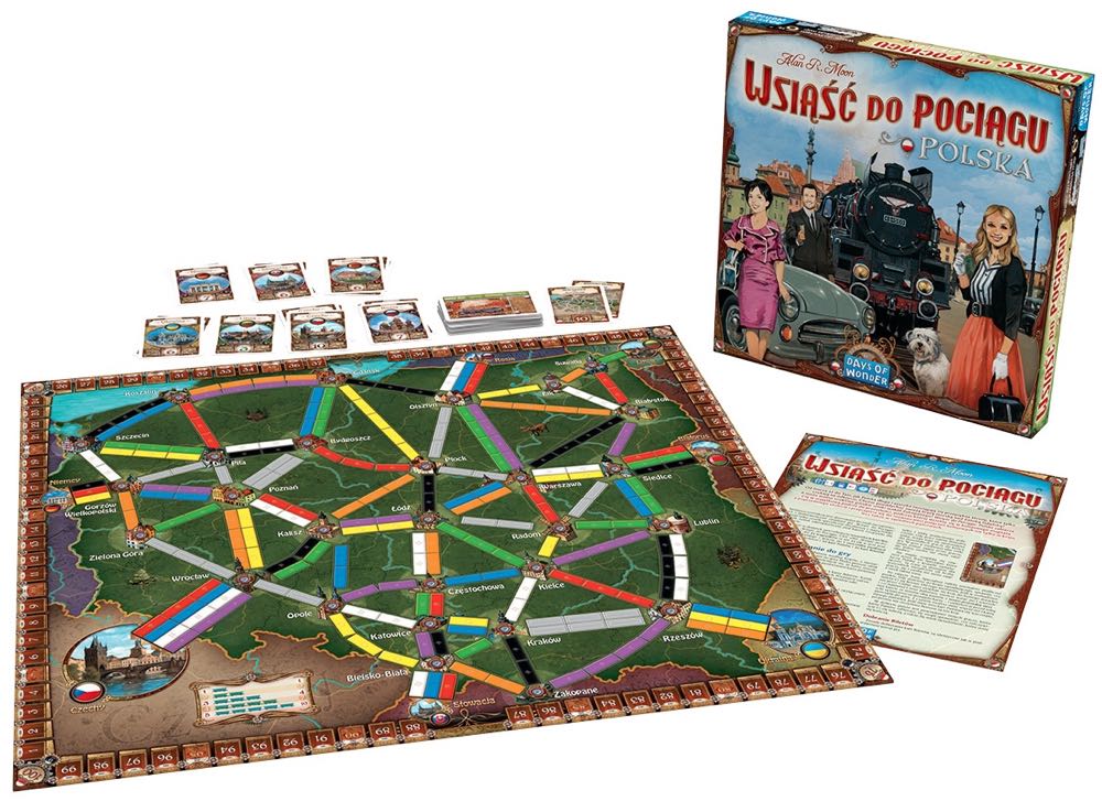 Ticket To Ride: Map 7.5- Poland  (2-4) board game collectible [Barcode 824968211304] - Main Image 4