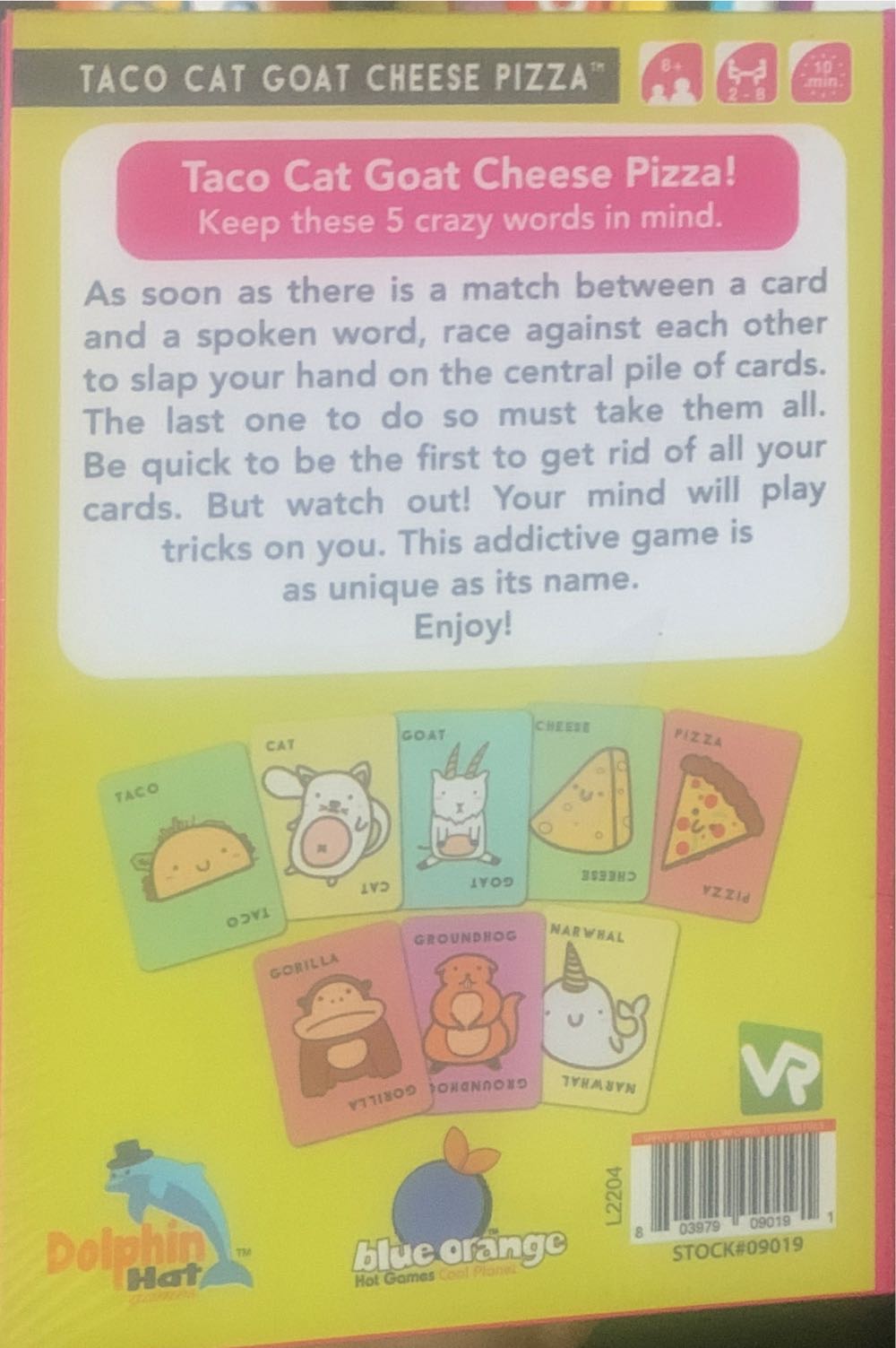 Taco Cat Goat Cheese Pizza  (2-5) board game collectible [Barcode 803979090191] - Main Image 2