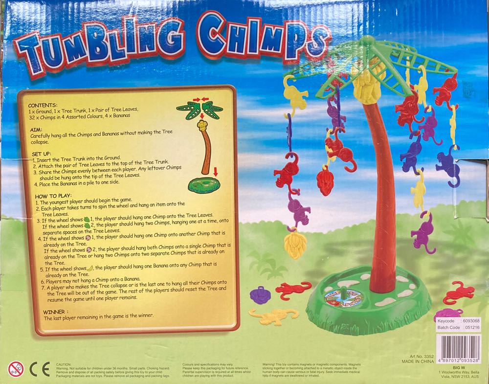 Tumbling Chimps  board game collectible [Barcode 4897012093528] - Main Image 2