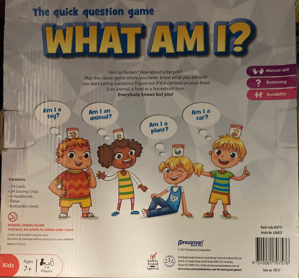 What Am I?  board game collectible [Barcode 9310281707576] - Main Image 2