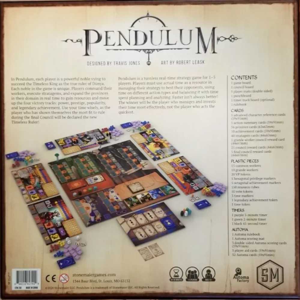 Pendulum  (1-5) board game collectible [Barcode 644216627929] - Main Image 2