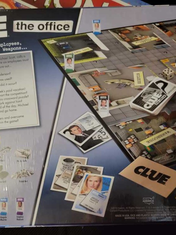 Clue The Office  (3-6) board game collectible [Barcode 700304153128] - Main Image 2