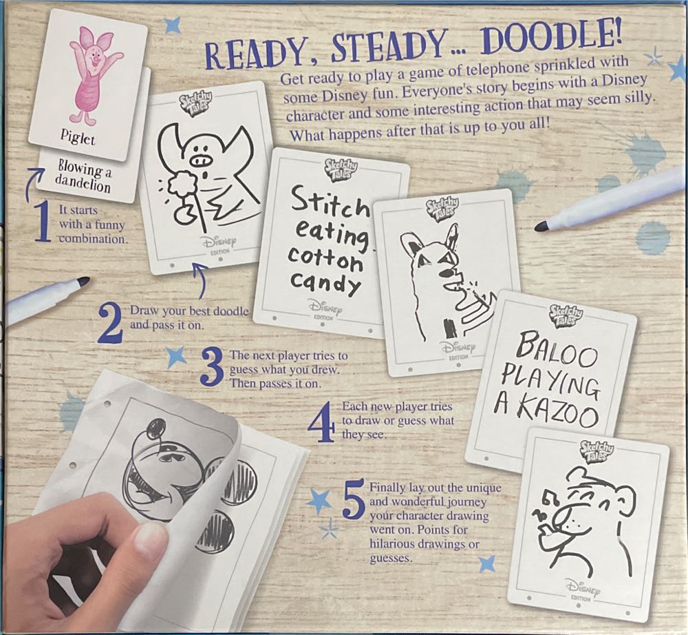 Sketchy Tales Disney  (4-8 (4,5,6,7,8)) board game collectible [Barcode 778988318843] - Main Image 2