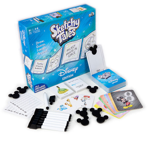 Sketchy Tales Disney  (4-8 (4,5,6,7,8)) board game collectible [Barcode 778988318843] - Main Image 3