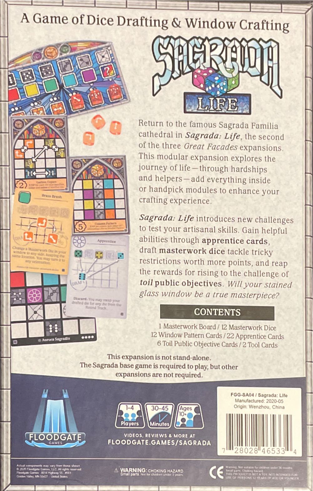 Sagrada: Life  (1 - 4) board game collectible [Barcode 728028465334] - Main Image 2