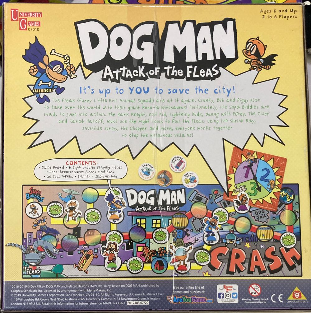 Dog Man Attack Of The Fleas  (2-6) board game collectible [Barcode 794764070101] - Main Image 2