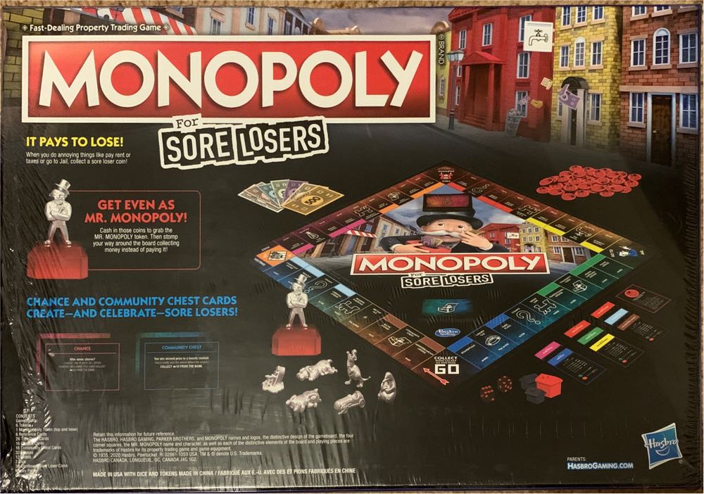 Monopoly - Monopoly for Sore Losers  (2-6) board game collectible [Barcode 630509943814] - Main Image 2