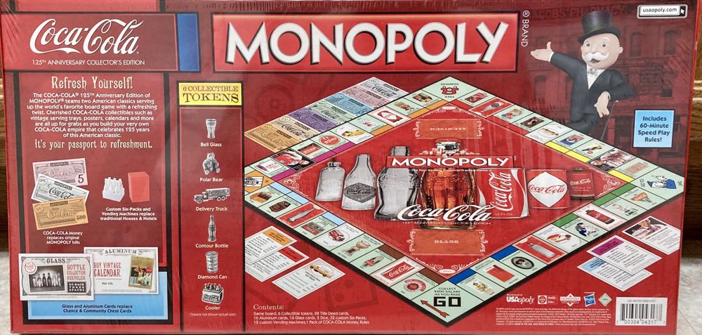 Monopoly Coca-Cola  (2 to 6) board game collectible [Barcode 700304043177] - Main Image 2