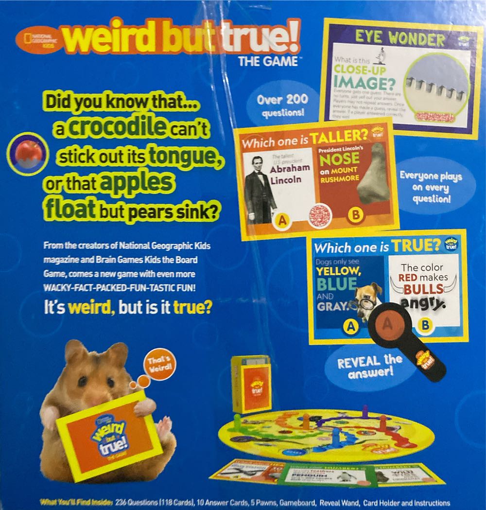 Weird But True The Game  (2-5) board game collectible [Barcode 079346002351] - Main Image 2