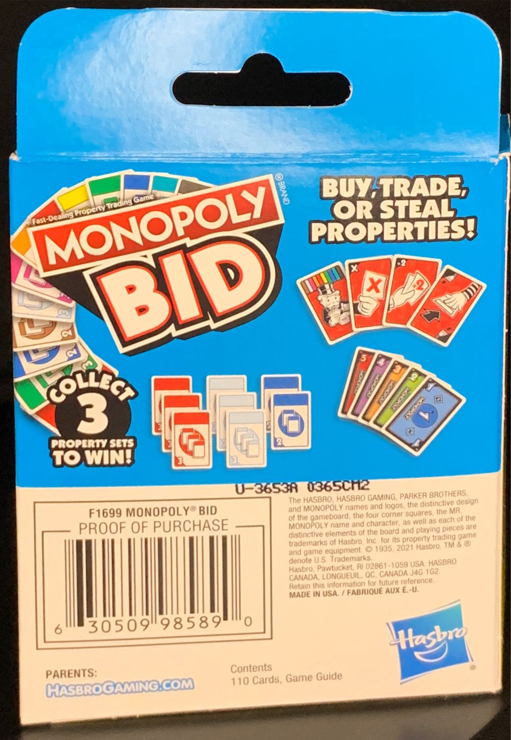 Monopoly: Bid  (2-5) board game collectible [Barcode 630509985890] - Main Image 2