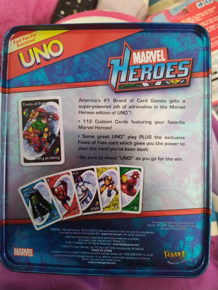 Marvel Heroes Collectable Tin  board game collectible - Main Image 2