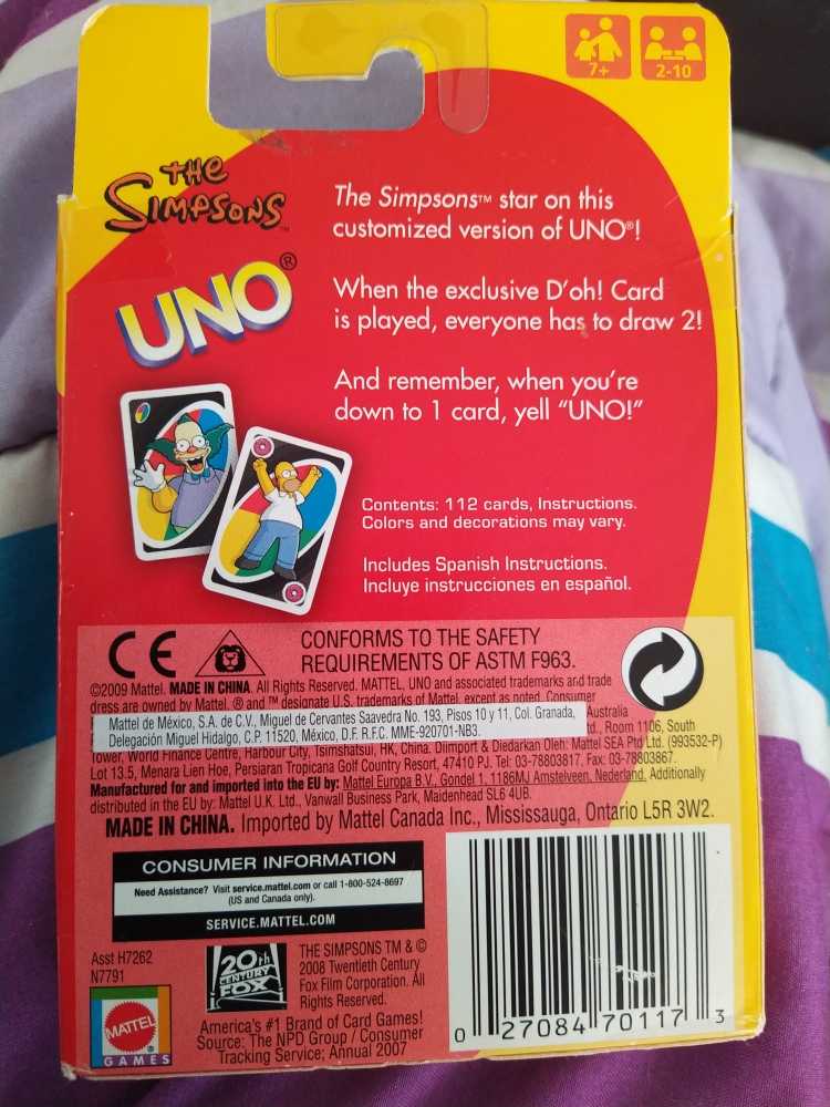 The Simpsons  (2-10) board game collectible [Barcode 027084701173] - Main Image 2