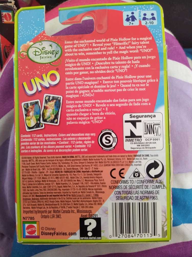 UNO Phineas And Ferb  (2-10) board game collectible [Barcode 027084701135] - Main Image 2