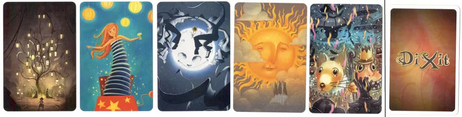 Dixit: Asmoplay Ingenuity Promos  (3-6) board game collectible - Main Image 2