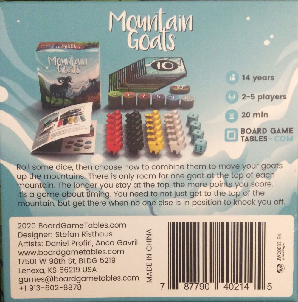 Mountain Goats  (2-4) board game collectible [Barcode 787790402145] - Main Image 2
