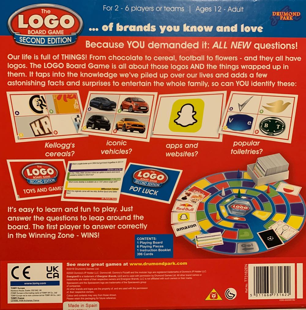 Logo Game: Second Edition  (1-6) board game collectible [Barcode 5011666731622] - Main Image 2