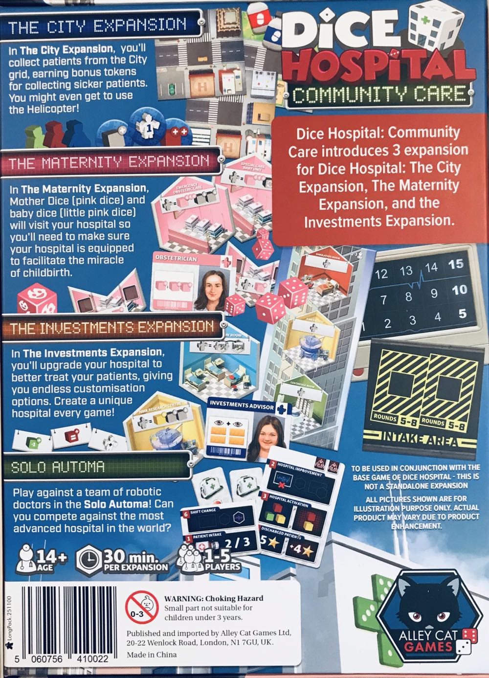 Dice Hospital: Community Care  (1-5) board game collectible [Barcode 5060756410022] - Main Image 2