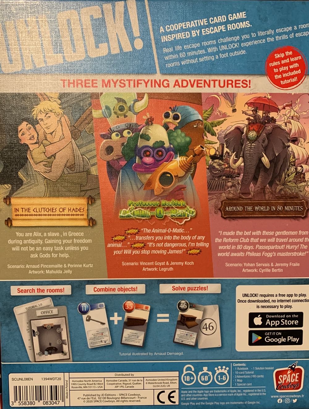 Unlock! Mythic Adventures  (1-6) board game collectible [Barcode 3558380083047] - Main Image 2