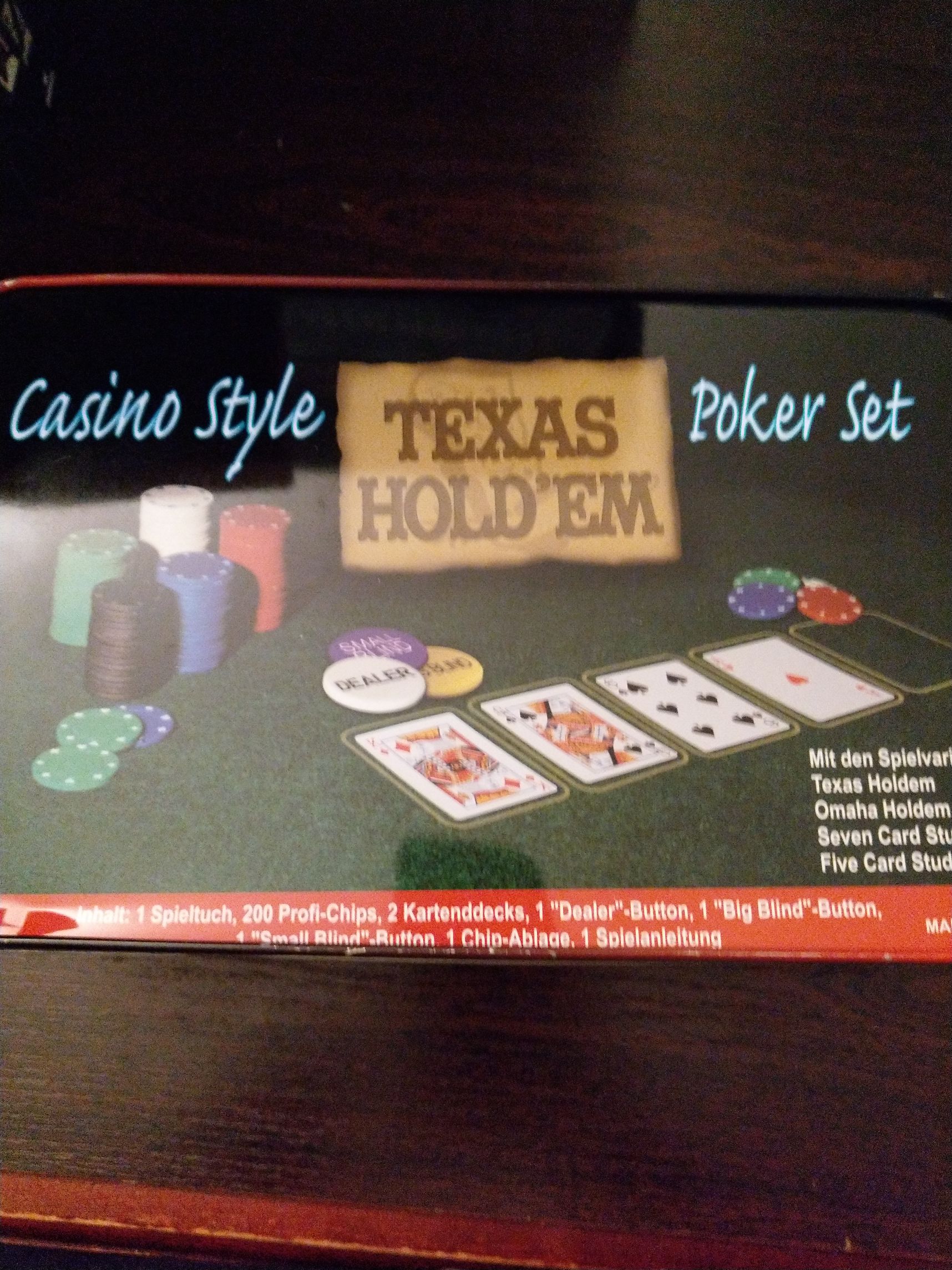 Texas Hold’em Poker Set - Casino Style  board game collectible [Barcode 2009583814002] - Main Image 2
