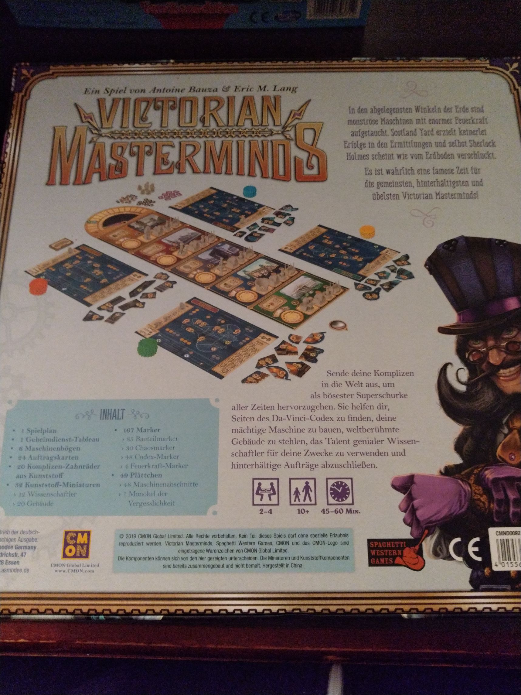 Victorian Masterminds Brettspiel Toys/spielzeug Asmodee  board game collectible [Barcode 4015566600775] - Main Image 2