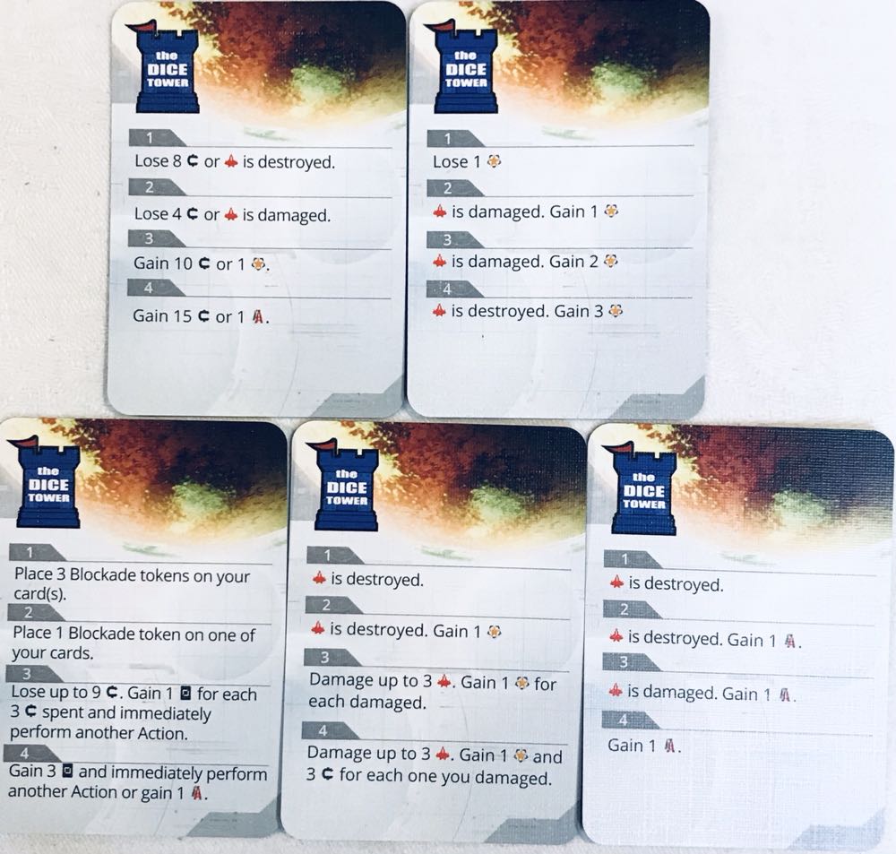 Alien Artifacts: Alien System Cards Promo  (2-5) board game collectible - Main Image 2