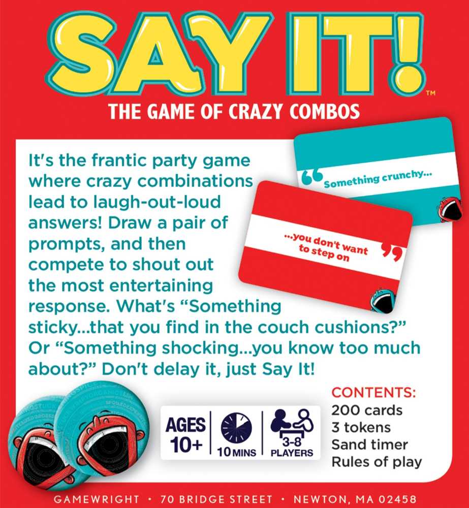 Say It!  (3-8) board game collectible [Barcode 759751011093] - Main Image 2