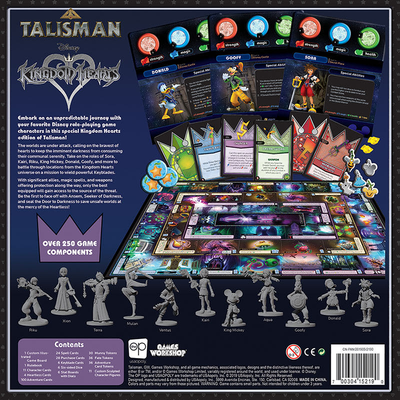 Talisman: Kingdom Hearts  (2-6) board game collectible [Barcode 700304152190] - Main Image 2