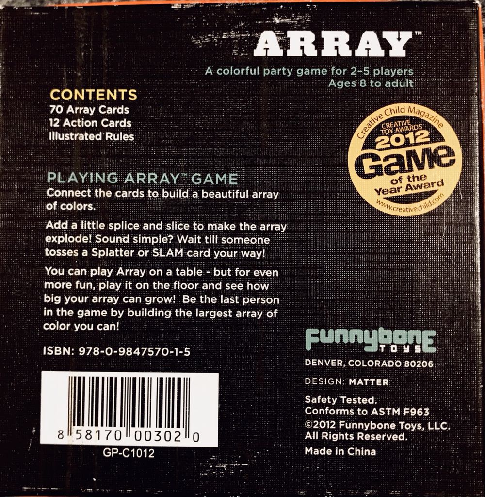 Array  (2-5) board game collectible [Barcode 858170003020] - Main Image 2