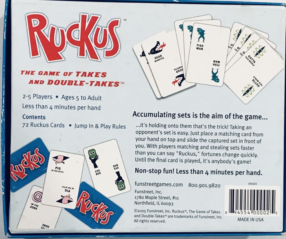 Ruckus  (2-4) board game collectible [Barcode 894554000025] - Main Image 3