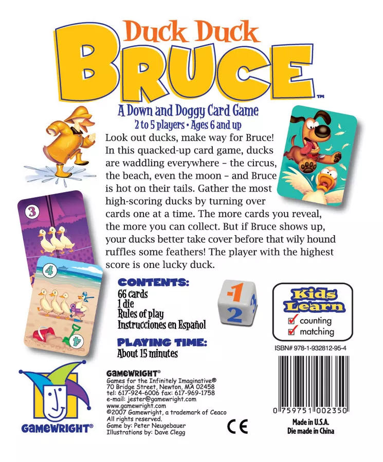 Duck Duck Bruce  (2-5) board game collectible [Barcode 759751002350] - Main Image 2
