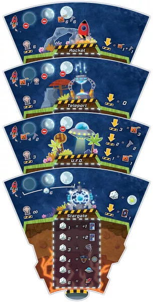 Lift Off! Get Me Off This Planet - Expanded Deluxe Edition  (1-6) board game collectible [Barcode 752830252295] - Main Image 4