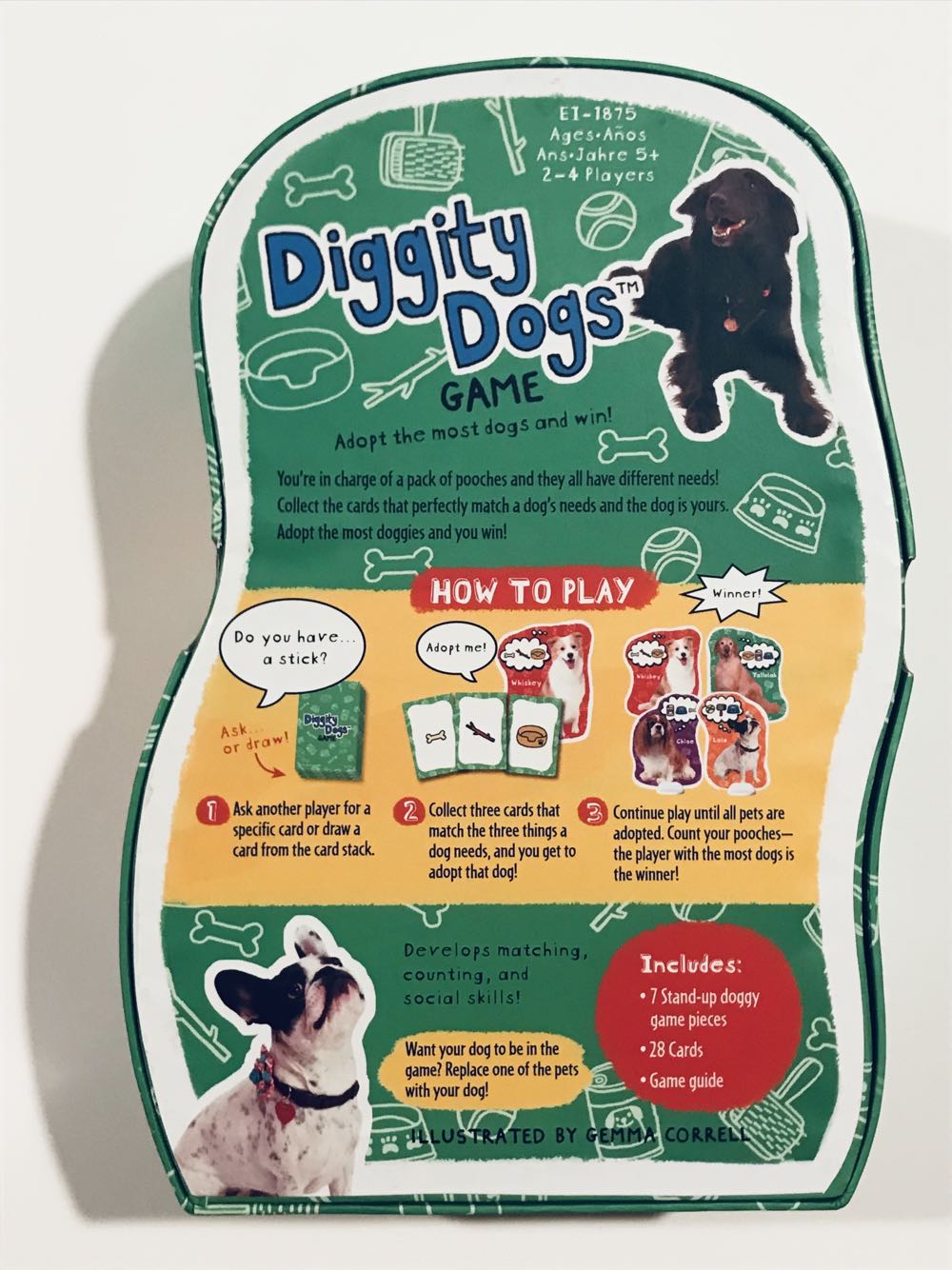 Diggity Dogs  (2-4) board game collectible [Barcode 086002018755] - Main Image 2