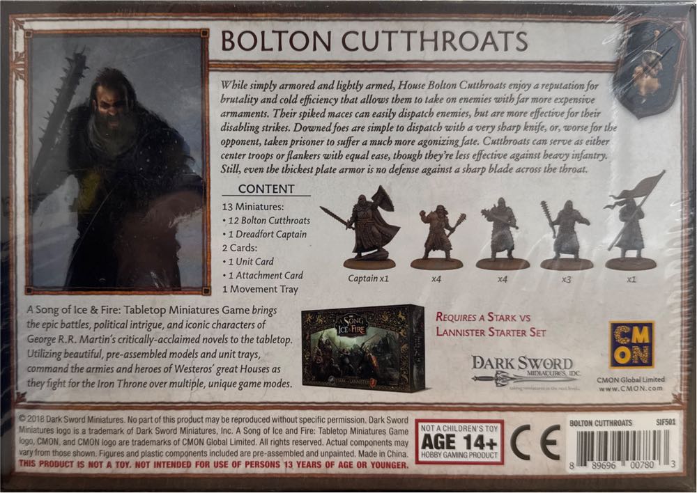 Bolton Cutthroats  board game collectible [Barcode 889696007803] - Main Image 2