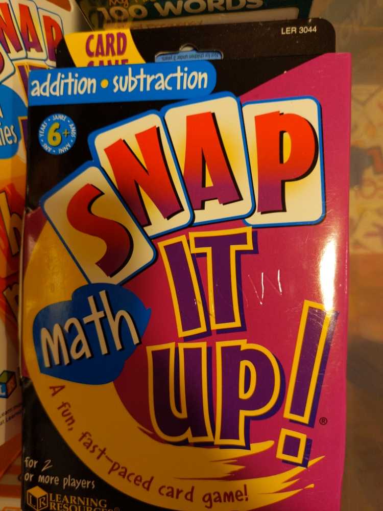 Snap it Up Math  (2+) board game collectible - Main Image 1