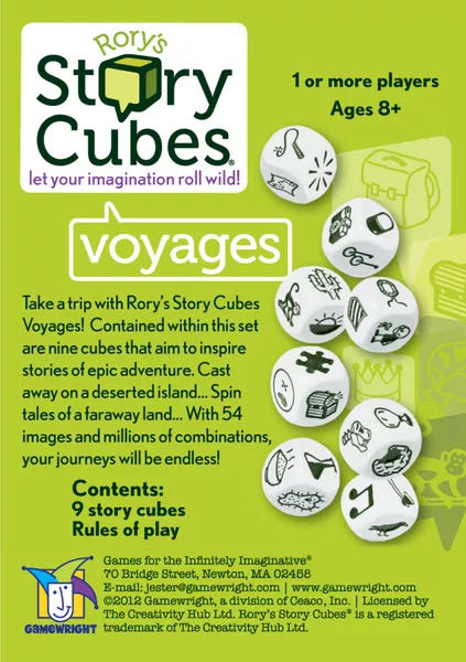 Rory’s Story Cubes: Voyages  (1+) board game collectible [Barcode 759751003203] - Main Image 2