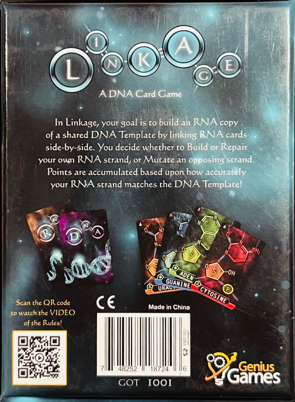 Linkage: A DNA Card Game  (2-4) board game collectible [Barcode 748252187246] - Main Image 2