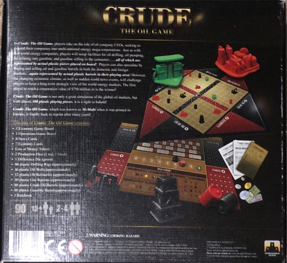 Crude: The Oil Game  (2-4) board game collectible [Barcode 736211371416] - Main Image 2