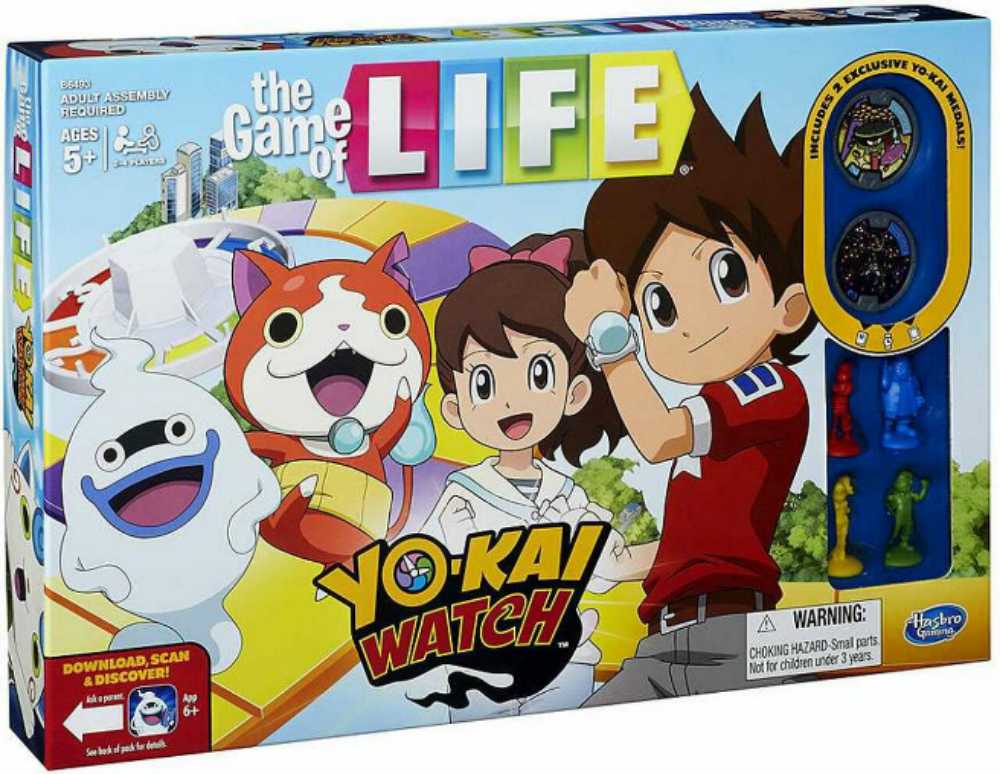 The Game Of Life Yo-Kai Watch Edition  (2-4) board game collectible [Barcode 630509405824] - Main Image 1